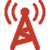 Red antenna icon
